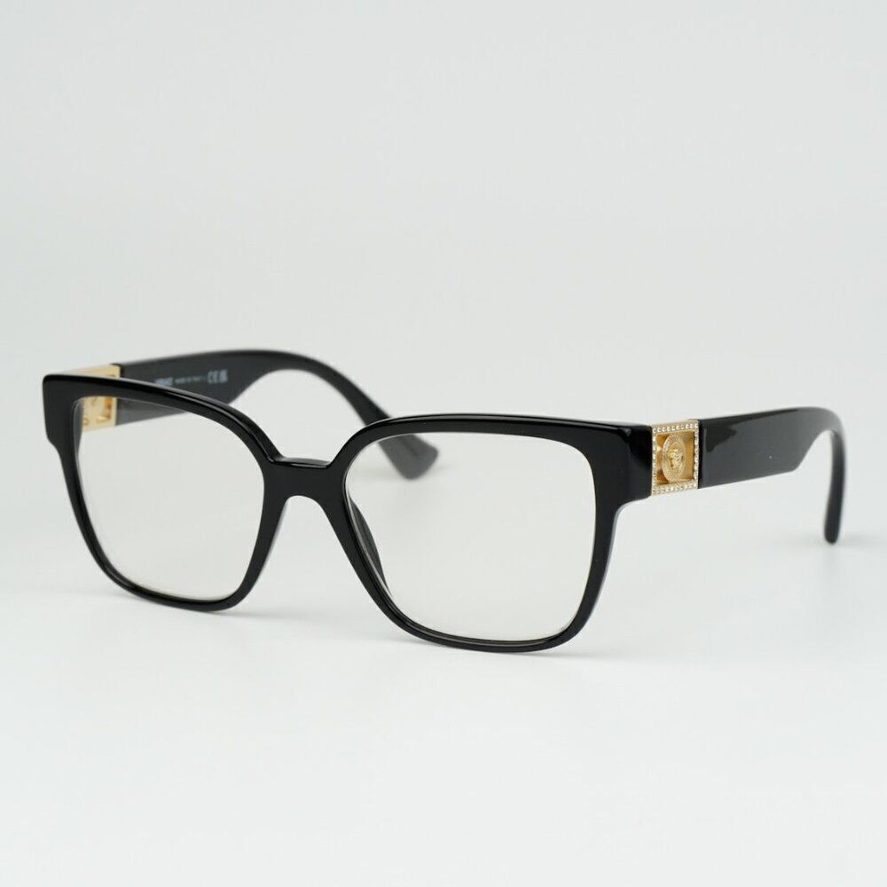 NEW Versace VE3329B GB1 Black Square Women Eyeglasses VE 3329B